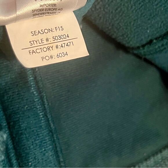 Spyder Core Sweater Full Zip Knitted Thick Fleece Lined Fitted Jacket S - Picture 7 of 10